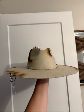 Monna Vintage Studded Hat from Tulum, Mexico
